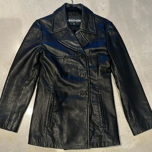 Kenneth Cole reaction leather coat